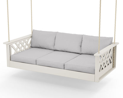Country Living Wovendale Daybed Swing in Sand / Granite