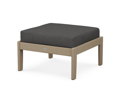 POLYWOOD® Braxton Deep Seating Ottoman in Vintage Sahara / Spectrum Carbon