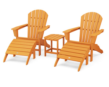 POLYWOOD® South Beach Adirondack 5-Piece Set in Tangerine