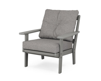 POLYWOOD® Oxford Deep Seating Chair in Slate Grey / Grey Mist