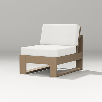 PW Designer Series Latitude Modular Armless Chair in Vintage Sahara / Natural Linen