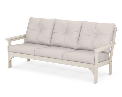 POLYWOOD® Vineyard Deep Seating Sofa in Sand / Dune Burlap
