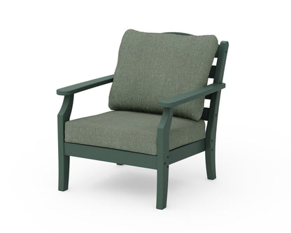 Draper James™ by  POLYWOOD® Savannah Deep Seating Chair in Green / Cast Sage