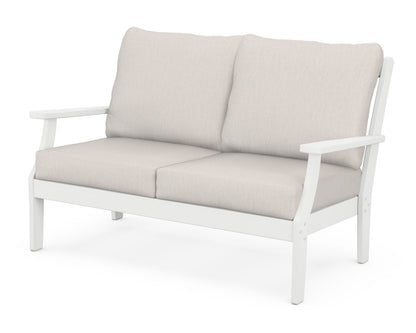 Braxton Deep Seating Loveseat - White