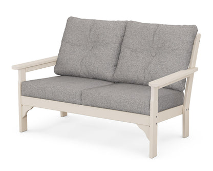 POLYWOOD® Vineyard Deep Seating Loveseat in Sand / Grey Mist