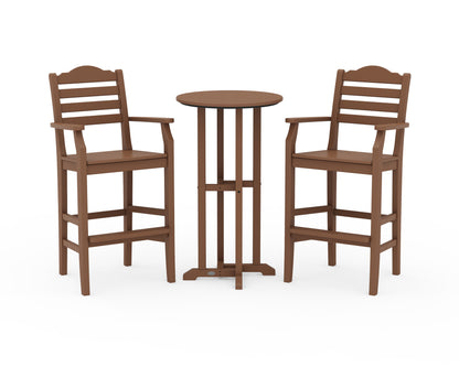 Draper James™ by  POLYWOOD® Savannah 3-Piece Farmhouse Bar Set in Teak