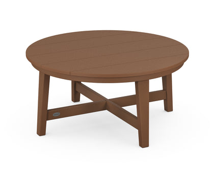 POLYWOOD® Newport 36" Round Coffee Table in Teak