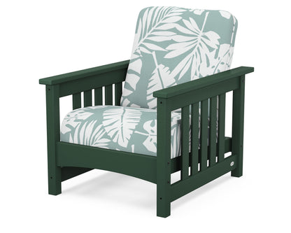 POLYWOOD® Club Mission Chair in Green / Leaf Glacier Spa