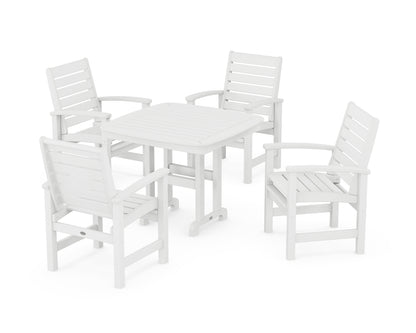 POLYWOOD® Signature 5-Piece Dining Set in White