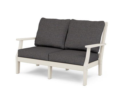 Country Living Wovendale Deep Seating Loveseat in Sand / Ash Charcoal