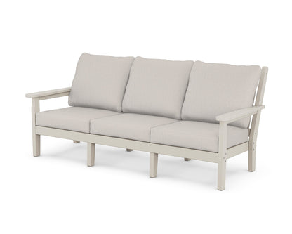 POLYWOOD® Chippendale Deep Seating Sofa in Sand / Cast Ash