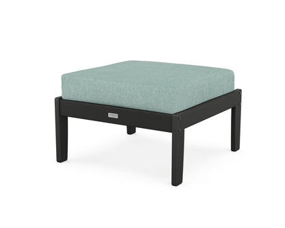 Country Living Cottage Deep Seating Ottoman in Black / Glacier Spa