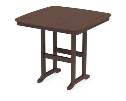 POLYWOOD® Nautical 44" Counter Table in Mahogany
