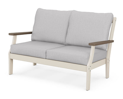 POLYWOOD® Braxton Deep Seating Loveseat in Sand / Kona / Granite