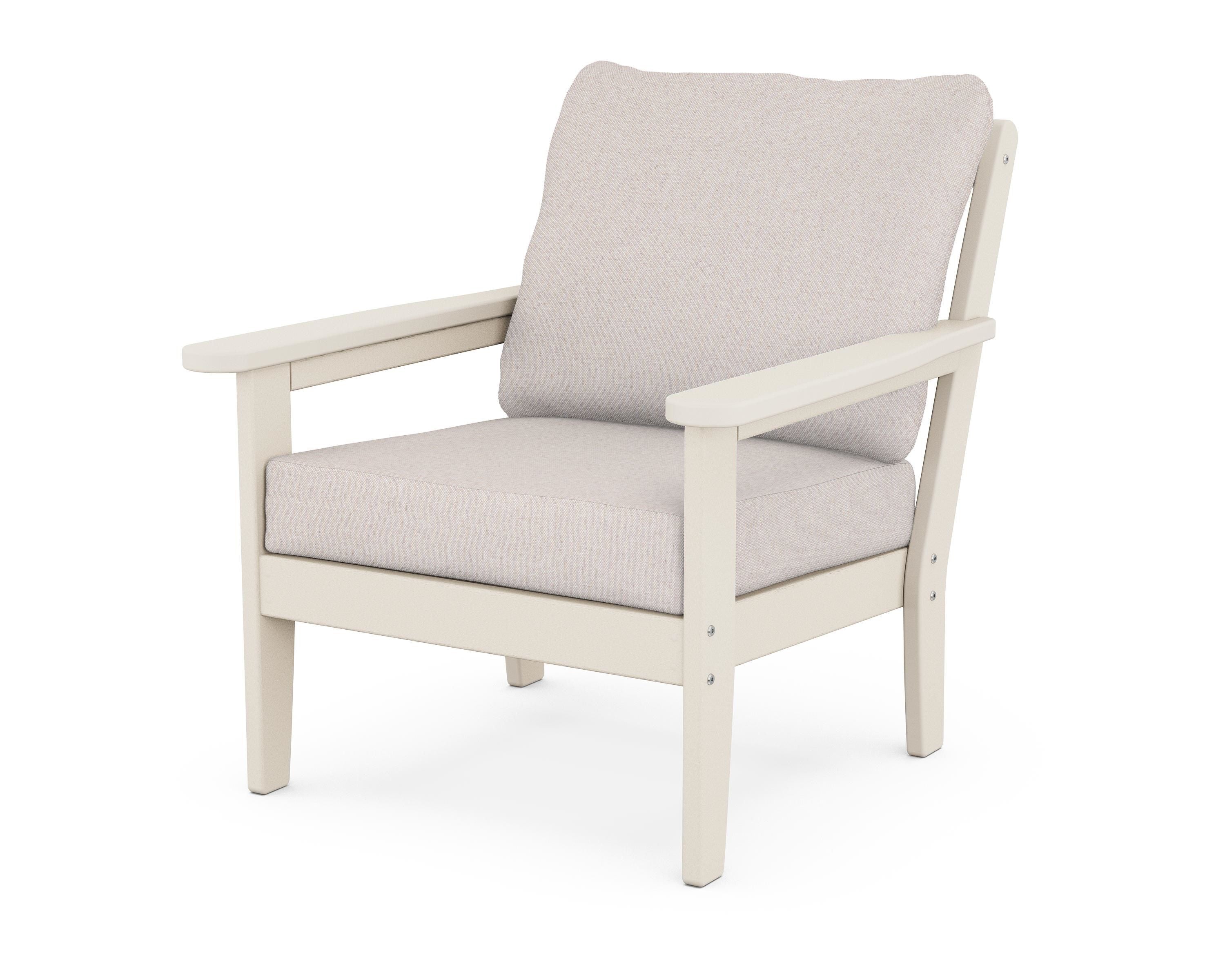 Country Living Cottage Deep Seating Chair in Sand / Dune Burlap