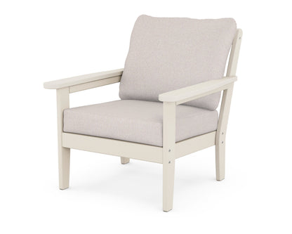 Country Living Cottage Deep Seating Chair in Sand / Dune Burlap
