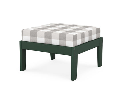 Unbranded Modular Ottoman - Classic in Green / Buffalo Plaid Grey Mist
