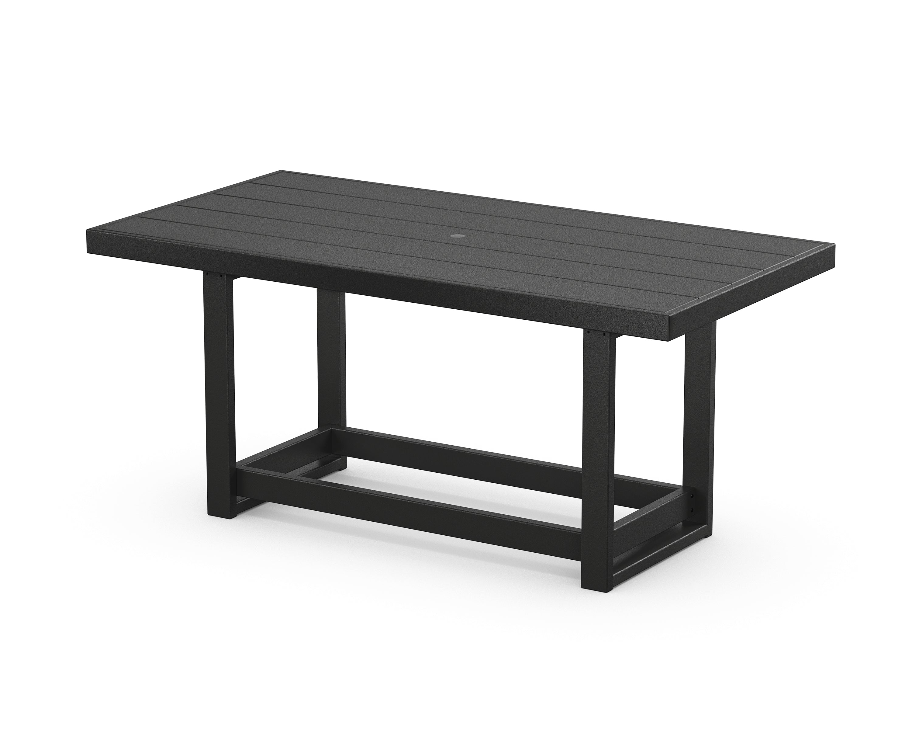POLYWOOD® EDGE 40 x 78 Counter Table in Black