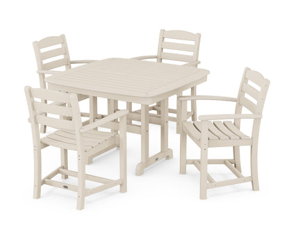 POLYWOOD® La Casa Café 5-Piece Dining Set with Trestle Legs in Sand