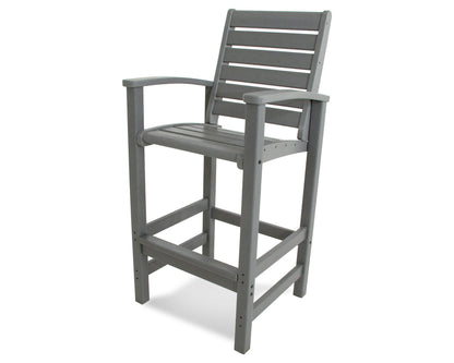 POLYWOOD® Signature Bar Chair in Slate Grey