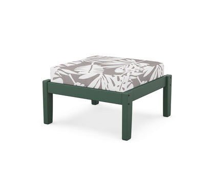 Unbranded Deep Seating Ottoman in Green / Leaf Grey Mist