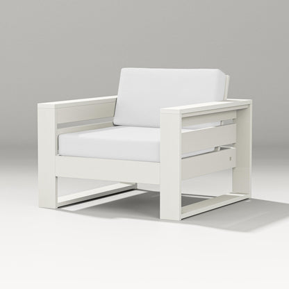 PW Designer Series Latitude Lounge Chair in Vintage White / Natural