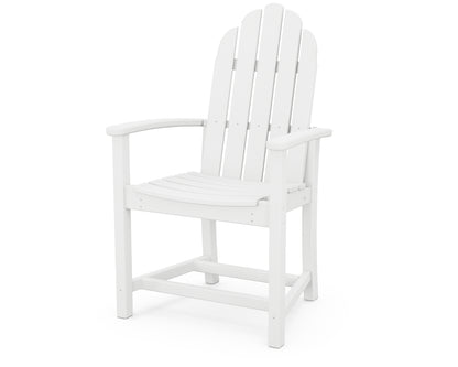 POLYWOOD® Classic Adirondack Dining Chair in White