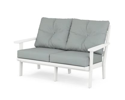 POLYWOOD® Mission Deep Seating Loveseat in White / Spa