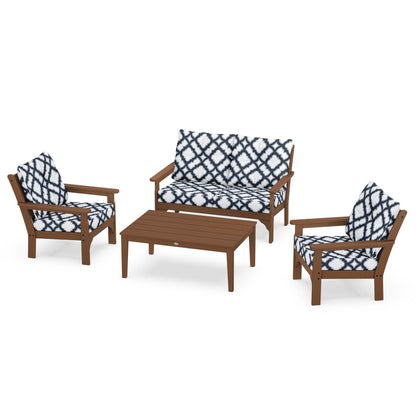 Vineyard 4 Piece Deep Seating Set - Teak