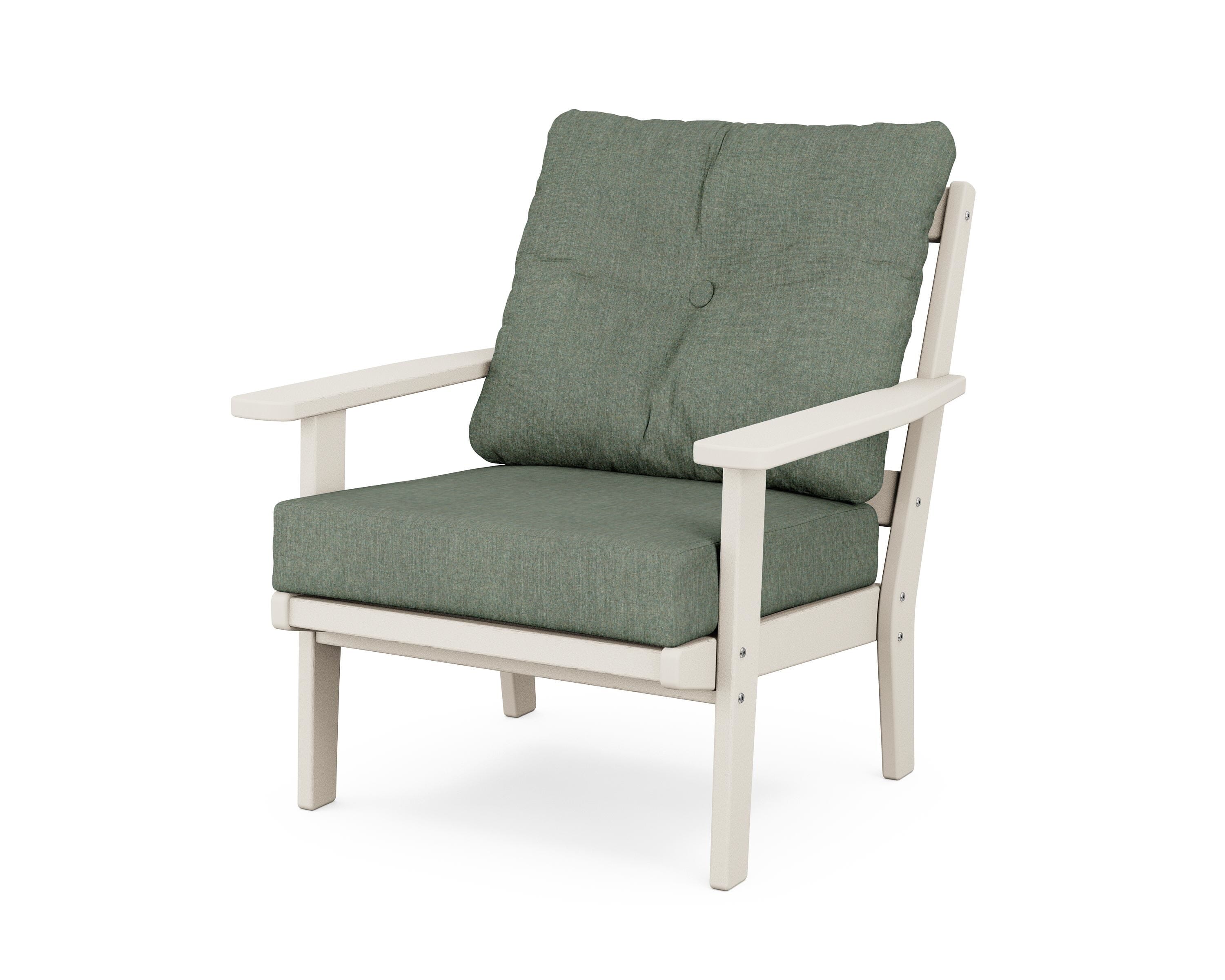 POLYWOOD® Prairie Deep Seating Chair in Sand / Cast Sage