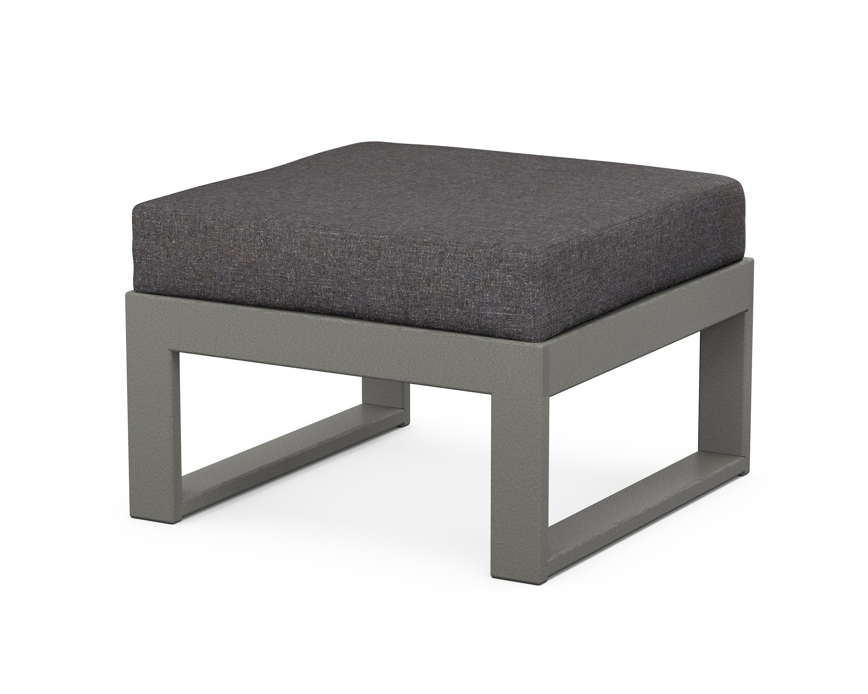 Unbranded Modular Ottoman - Modern in Slate Grey / Ash Charcoal