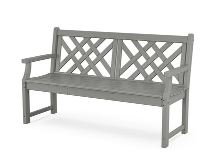Country Living Wovendale 60" Bench in Slate Grey