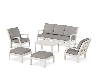 Country Living Wovendale 6-Piece Lounge Sofa Set in Sand / Grey Mist