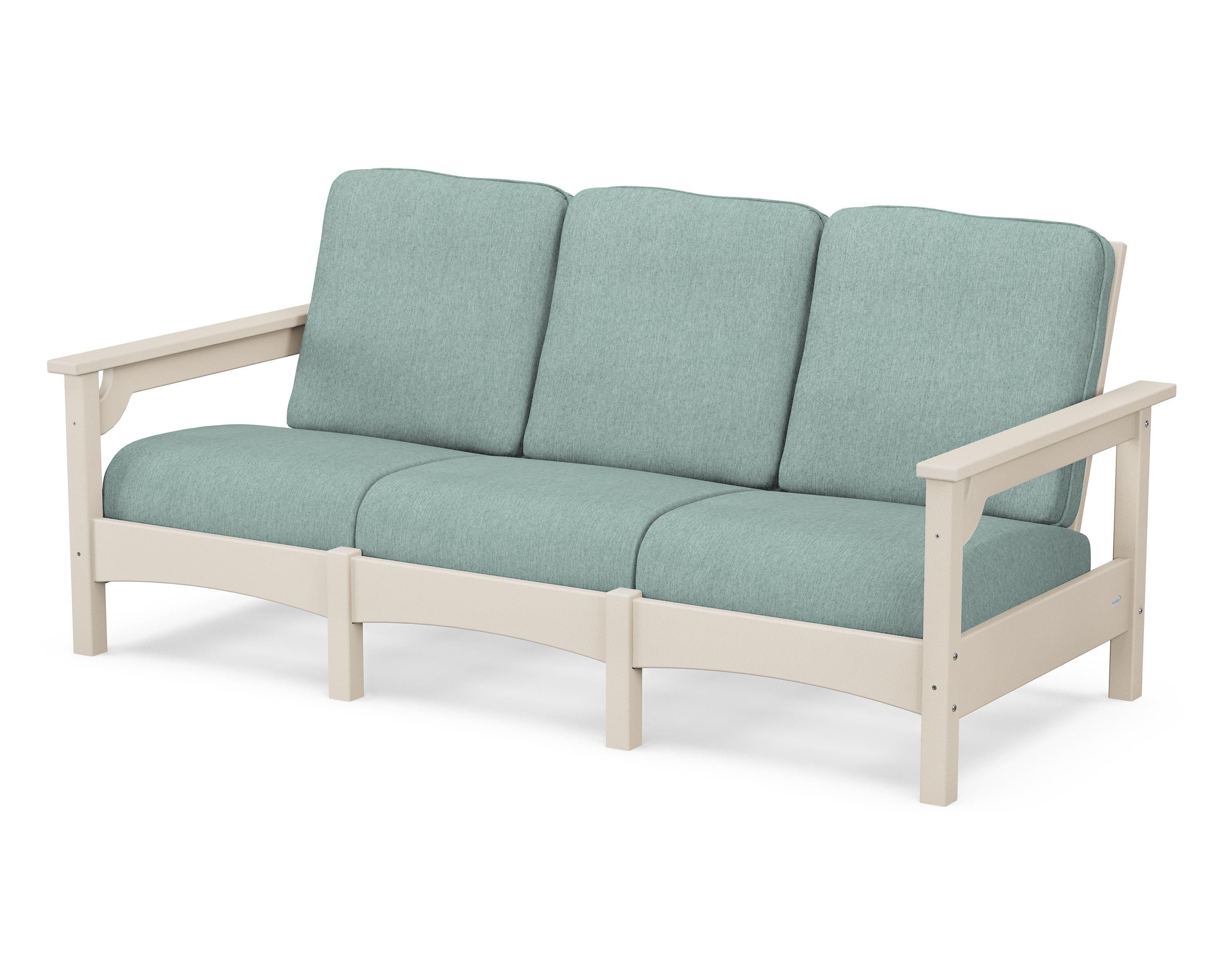 POLYWOOD® Club Sofa in Sand / Glacier Spa