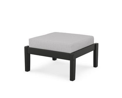 Unbranded Deep Seating Ottoman in Black / Granite