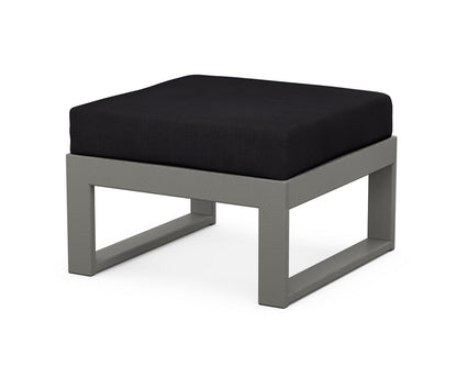 Unbranded Modular Ottoman - Modern in Slate Grey / Midnight Linen