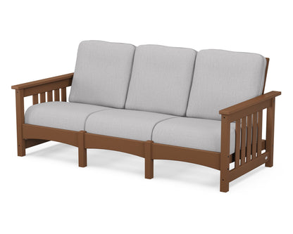 POLYWOOD® Club Mission Sofa in Teak / Granite