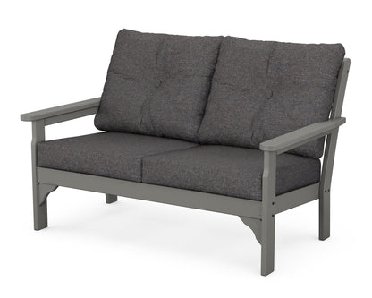 POLYWOOD® Vineyard Deep Seating Loveseat in Slate Grey / Ash Charcoal