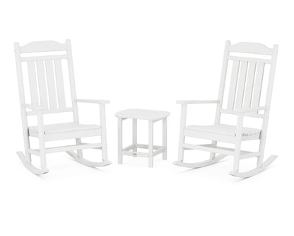 Country Living Cottage Legacy Rocking Chair 3-Piece Set in White