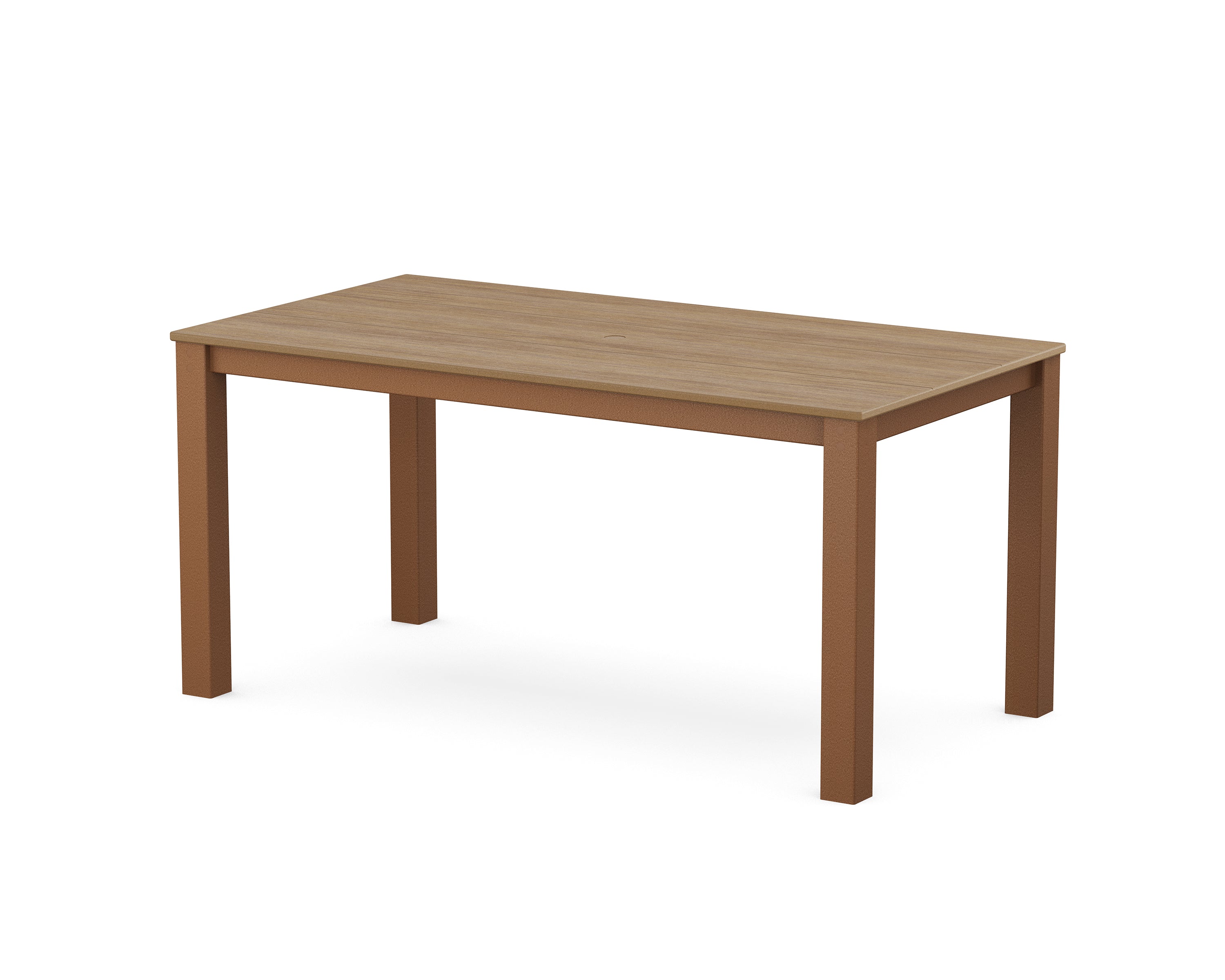 POLYWOOD® Studio Parsons 34" X 64" Dining Table in Teak / Natural
