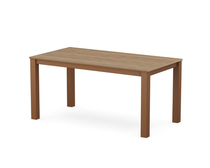 POLYWOOD® Studio Parsons 34" X 64" Dining Table in Teak / Natural