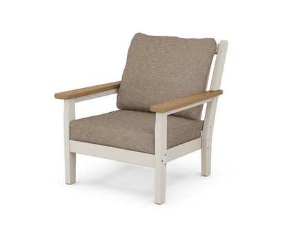 POLYWOOD® Chippendale Deep Seating Chair in Sand / Natural / Spiced Burlap