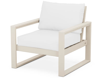 POLYWOOD® EDGE Club Chair in Sand / Natural