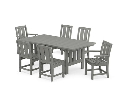 POLYWOOD® Mission 7-Piece Dining Set with Mission Table in Slate Grey