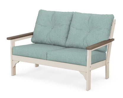 POLYWOOD® Vineyard Deep Seating Loveseat in Sand / Kona / Glacier Spa