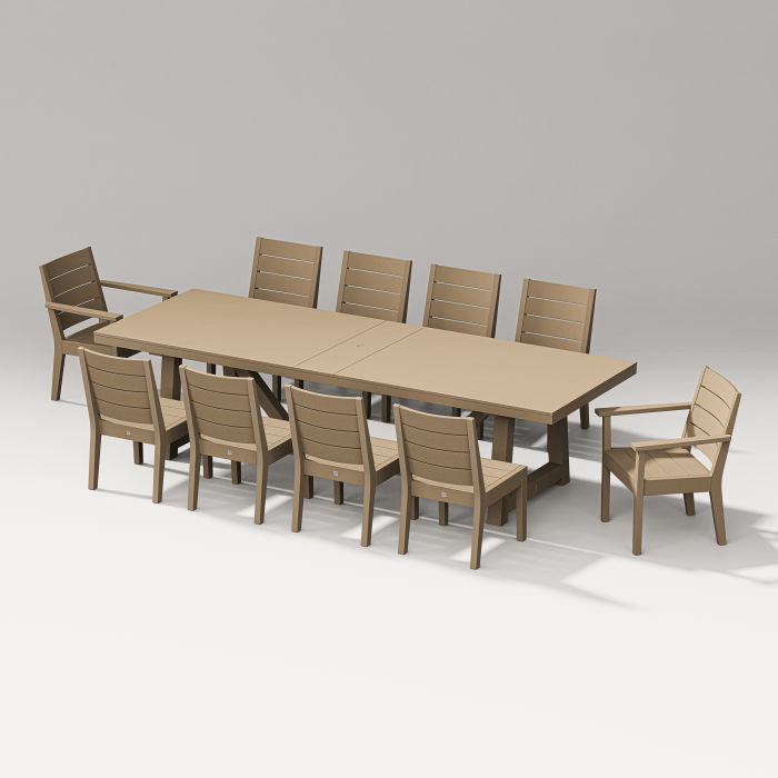 Latitude 11-piece A-frame Table Dining Set