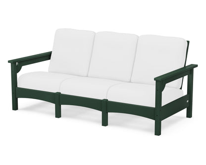 POLYWOOD® Club Sofa in Green / Natural