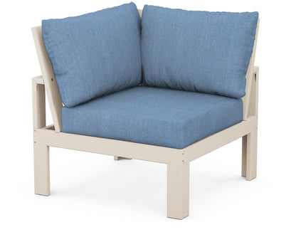 Unbranded Modular Corner Chair in Sand / Sky Blue