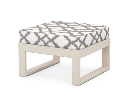 Unbranded Modular Ottoman - Modern in Sand / Trellis Grey Mist