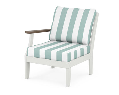 Braxton Modular Left Arm Chair - White